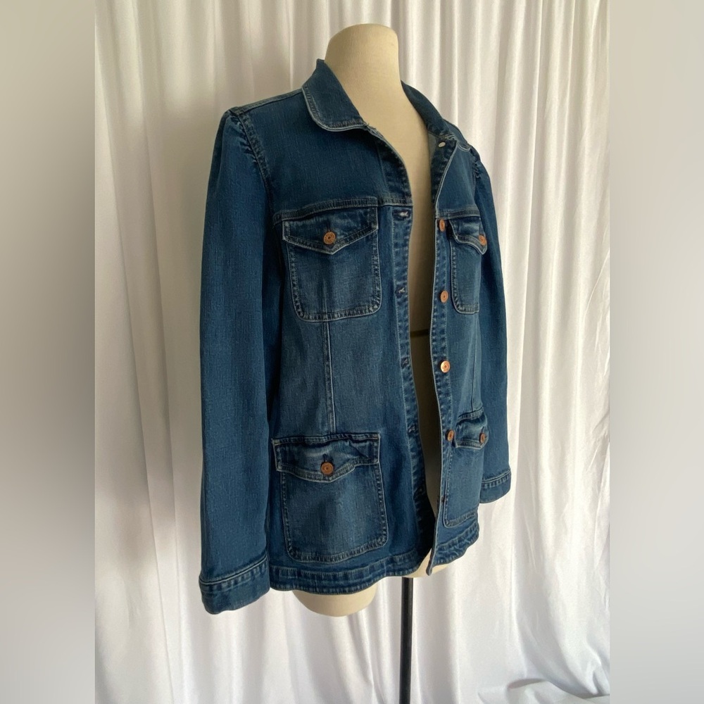 GAP Blue Jean Jacket with Button Details - Picture 2 of 4
